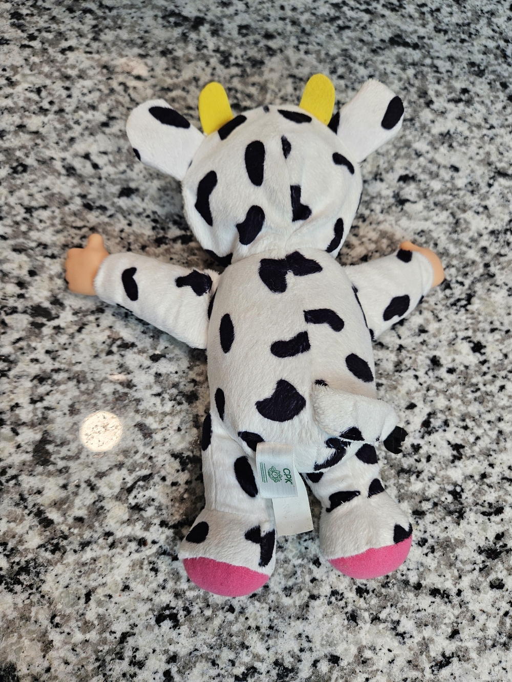 Cabbage Patch Plush Baby Doll in Pink Cow Costume - Soft Cuddly Toy - Picture 2 of 3